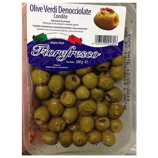 

Оливки Fiorefresco Olive Verdi Denoccilate зеленые в рассоле без косточки 200 г