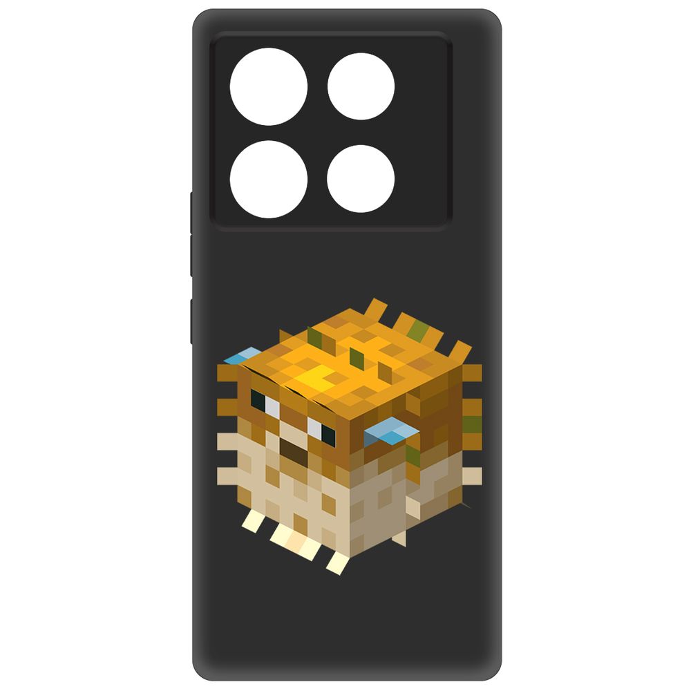 

Чехол-накладка Krutoff Soft Case Minecraft-Иглобрюх для INFINIX Note 40 Pro 5G черный