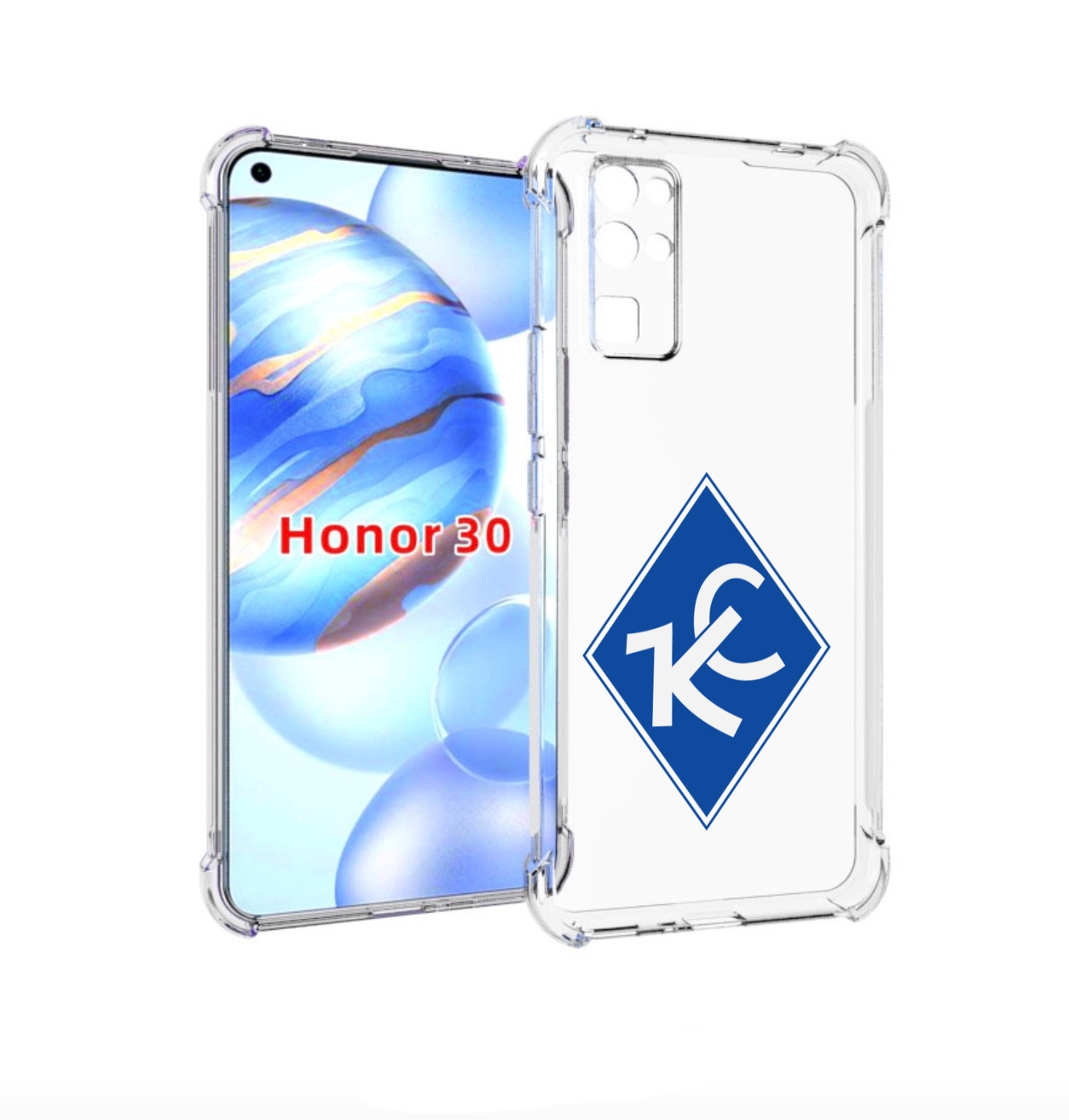 

Чехол бампер MyPads фк крылья советов мужской для Honor 30 (BMH-, Прозрачный, Tocco