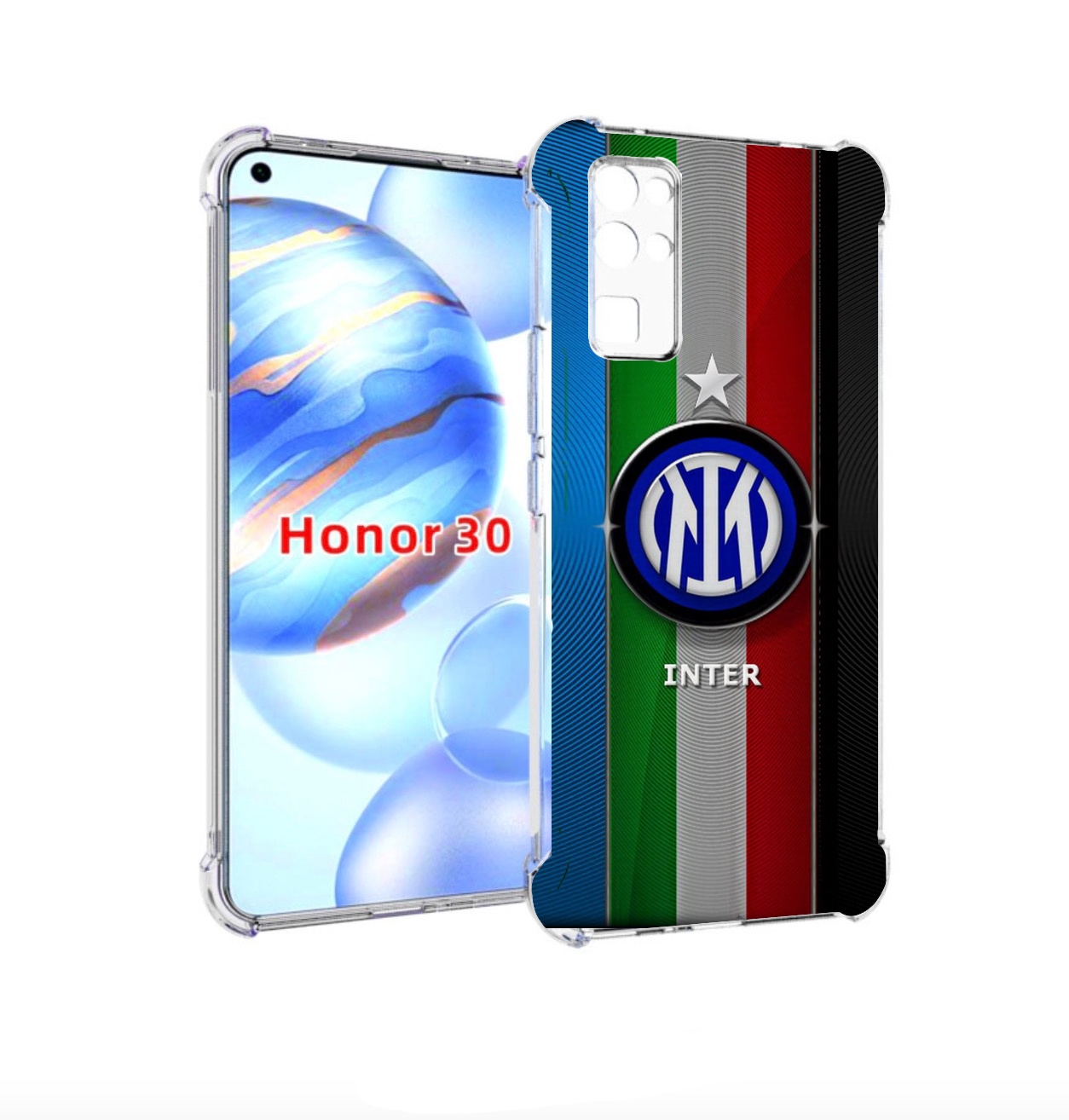 

Чехол бампер MyPads фк интер милан для Honor 30 (BMH-AN10) проти, Прозрачный, Tocco