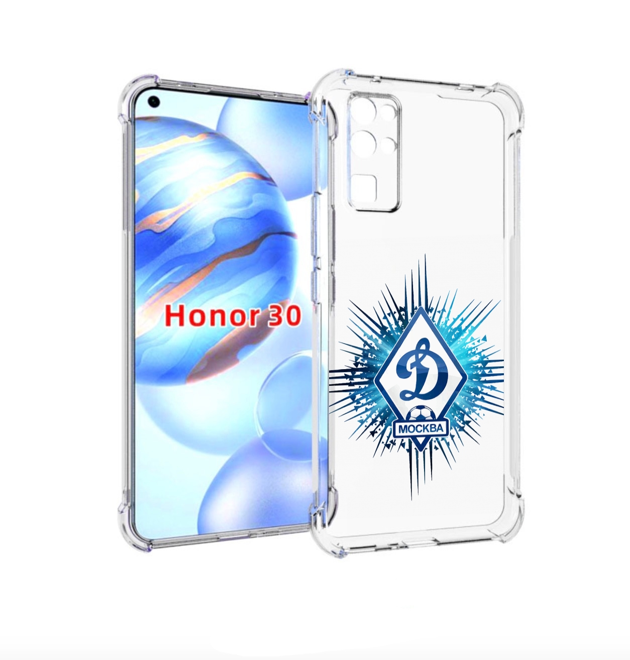 

Чехол бампер MyPads фк динамо москва мужской для Honor 30 (BMH-A, Прозрачный, Tocco