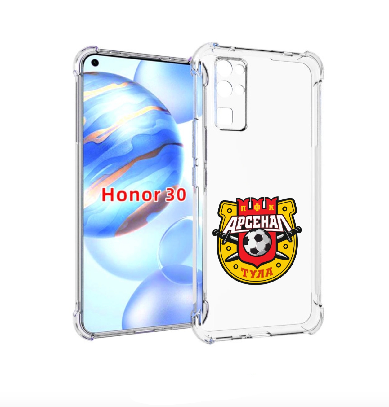 

Чехол бампер MyPads фк арсенал тула мужской для Honor 30 (BMH-AN, Прозрачный, Tocco
