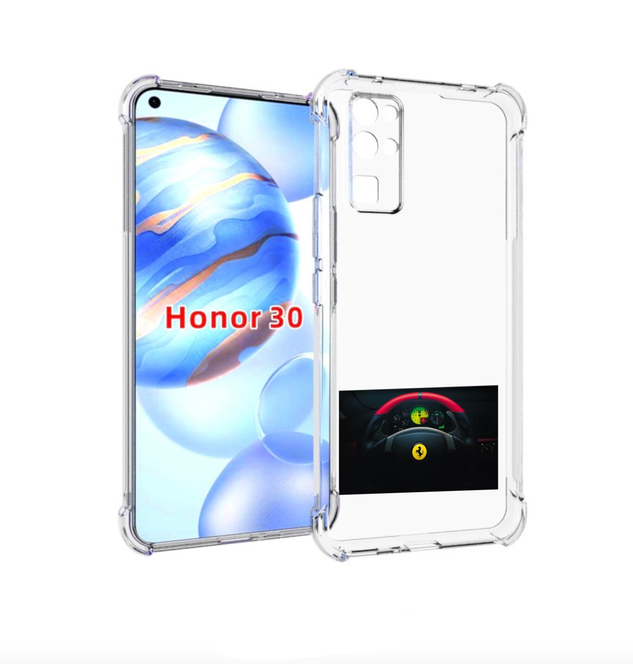 

Чехол бампер MyPads феррари ferrari 2 для Honor 30 (BMH-AN10) пр, Прозрачный, Tocco