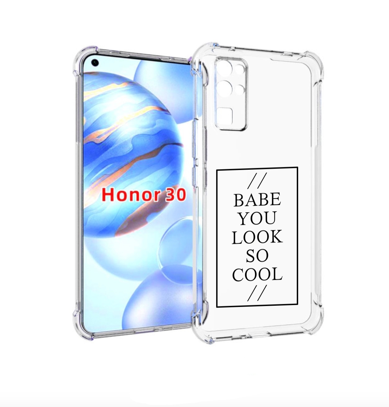 

Чехол бампер MyPads ты-выглядишь-очень-круто для Honor 30 (BMH-A, Прозрачный, Tocco