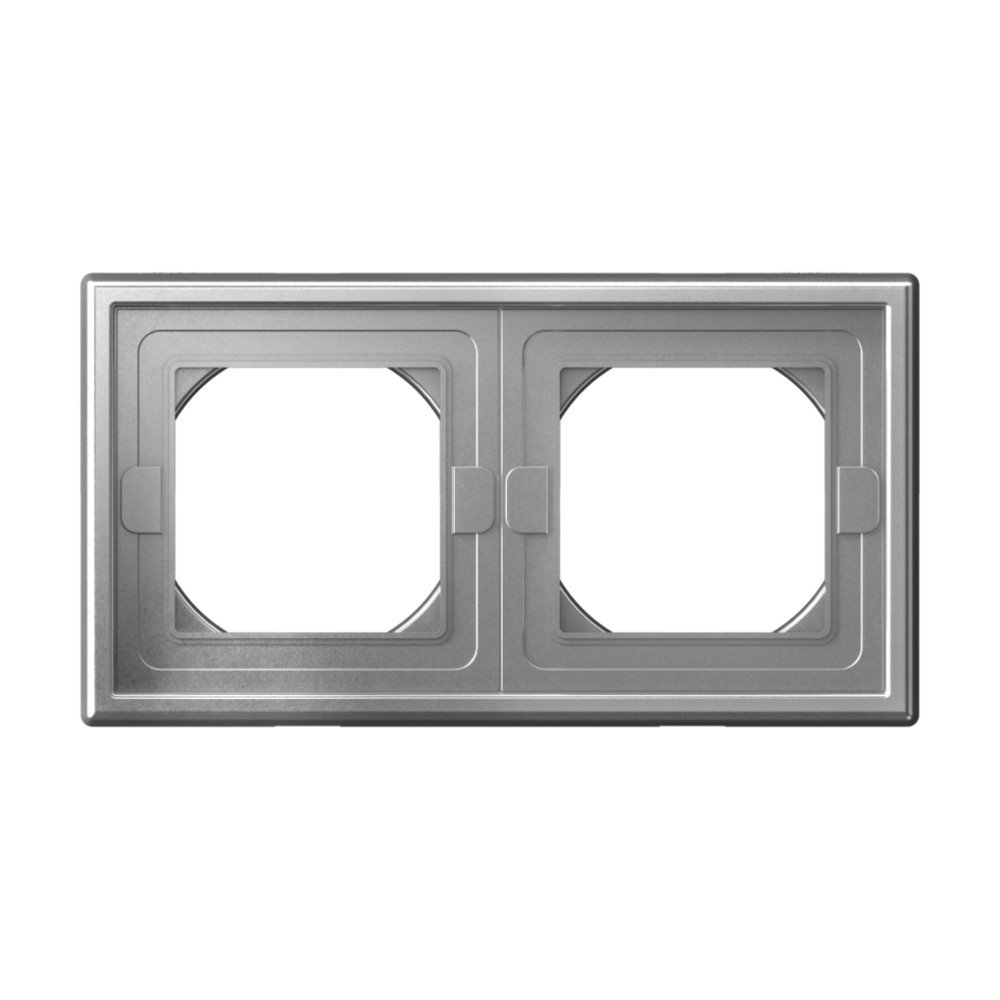 

Рамка 2-постовая Systeme Electric ArtGallery IP44, алюминий, GAL440302, Серебристый