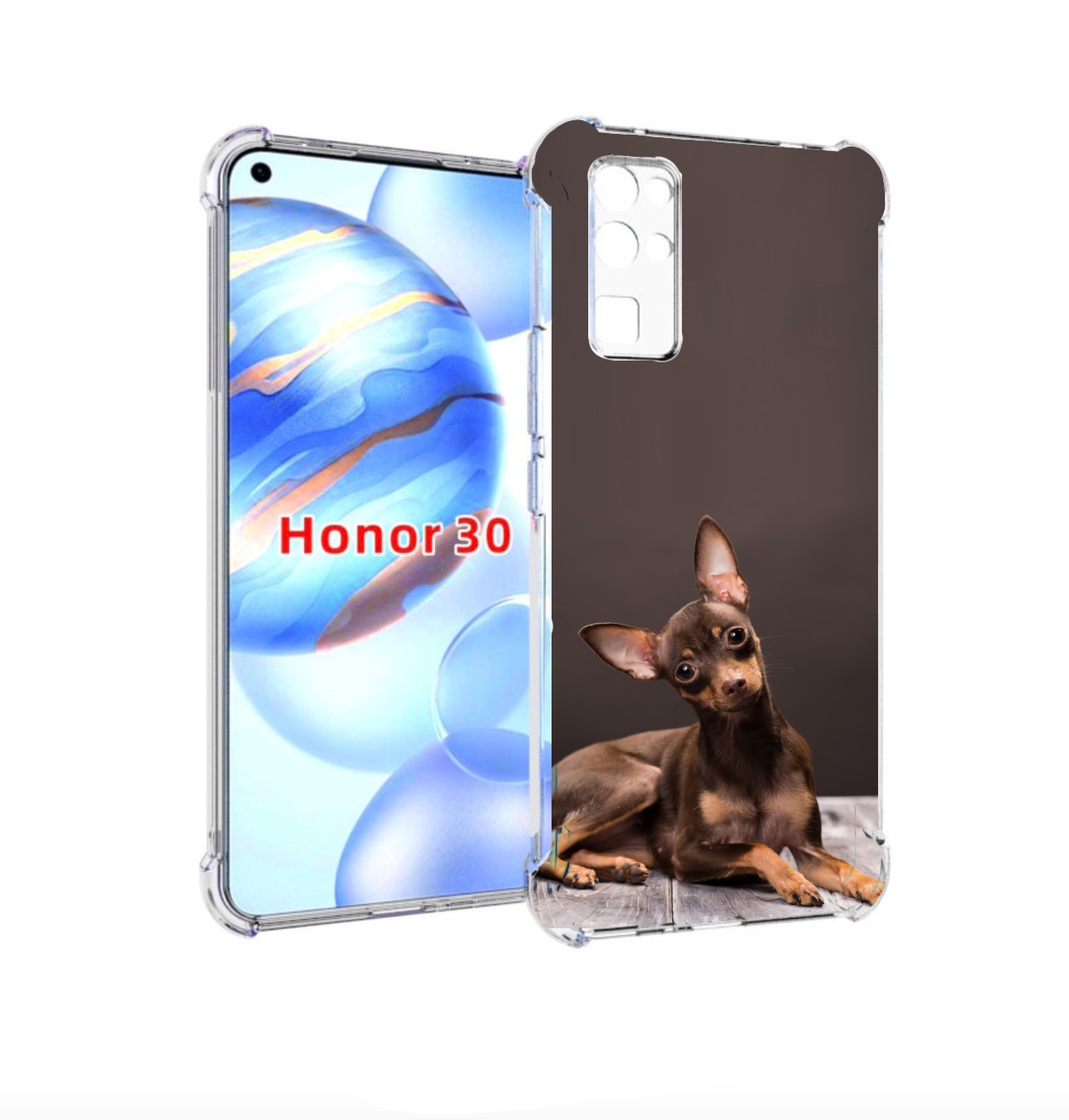 

Чехол бампер MyPads тои терьер для Honor 30 (BMH-AN10) противоу, Прозрачный, Tocco