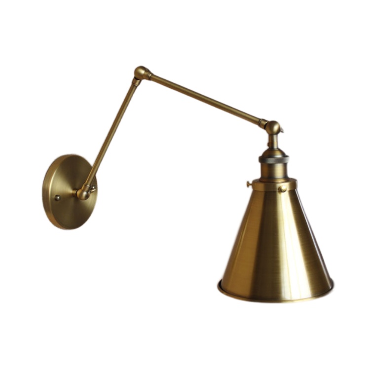 

Бра ImperiumLoft Gloce Cone Shade Loft Industrial Metal Tall Gold