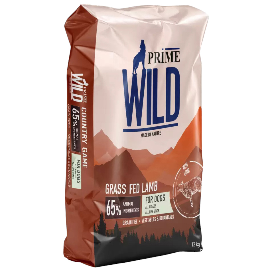 Сухой корм для собак Prime Wild GF Grass Fed с ягненком 12 кг 15714₽