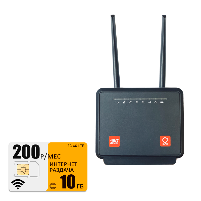 

Wi-Fi роутер Olax MC60 (komplekt-mc60-bee-10gb-pro-sb), MC60