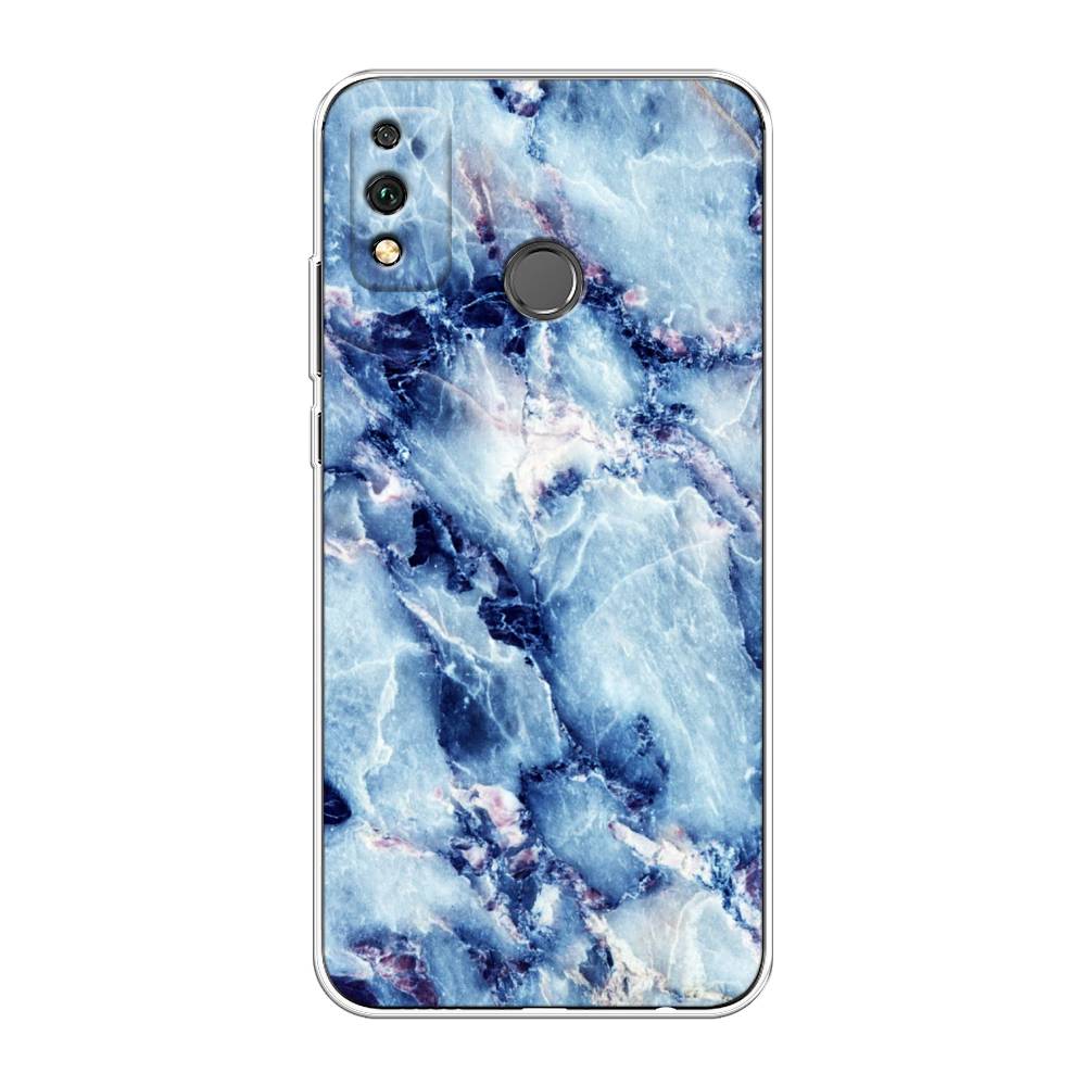 

Чехол на Honor 9X Lite "Мрамор с синими прожилками", Синий, 6104250-3