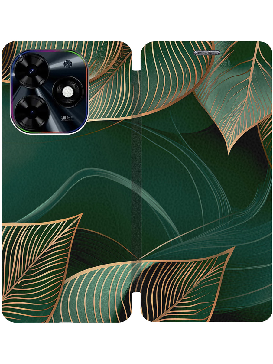 

Чехол-книжка на Tecno Spark Go 2024 / Spark 20 / 20C / Pop 8 с принтом черный 791579, Зеленый;черный, 777768841