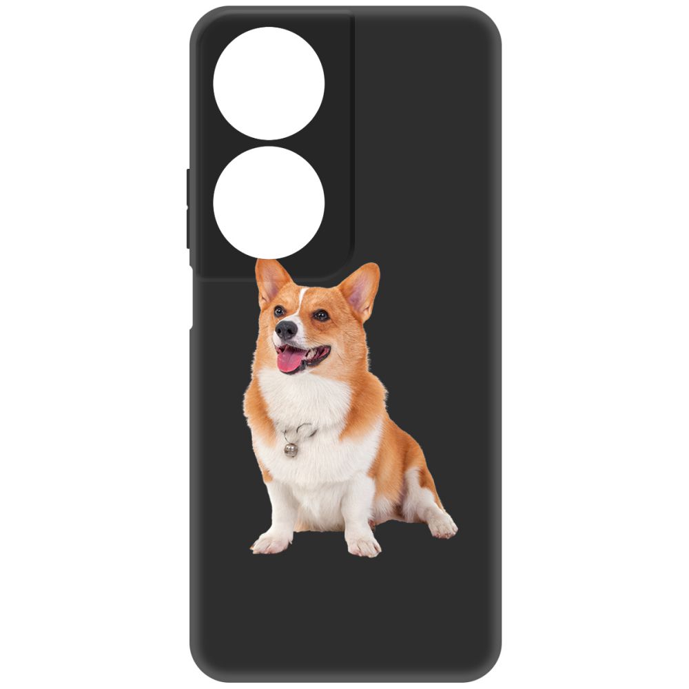 

Чехол-накладка Krutoff Soft Case Корги для Honor X7b черный