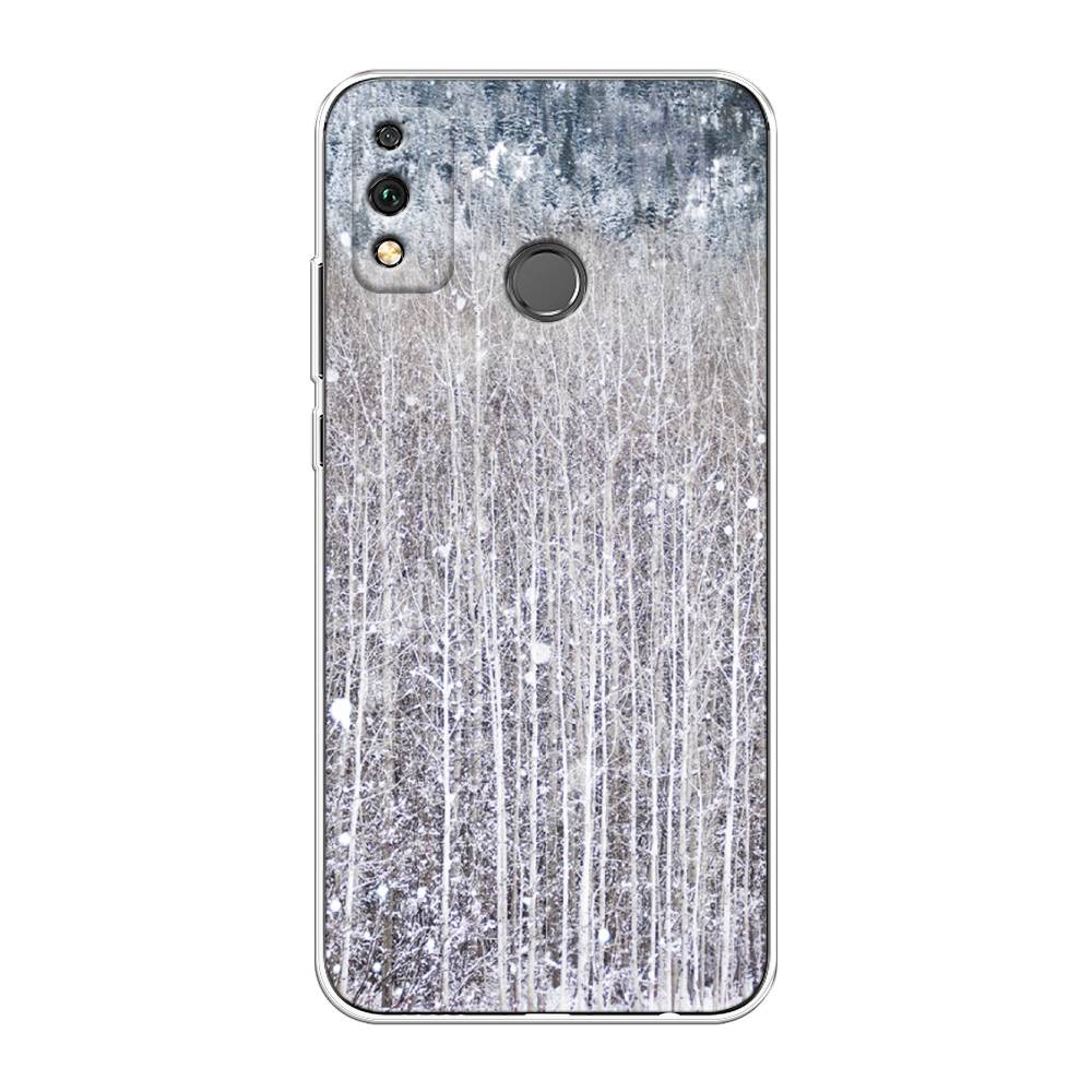 

Чехол на Honor 9X Lite "Снежный лес", Бежевый;серый;белый, 6104250-5