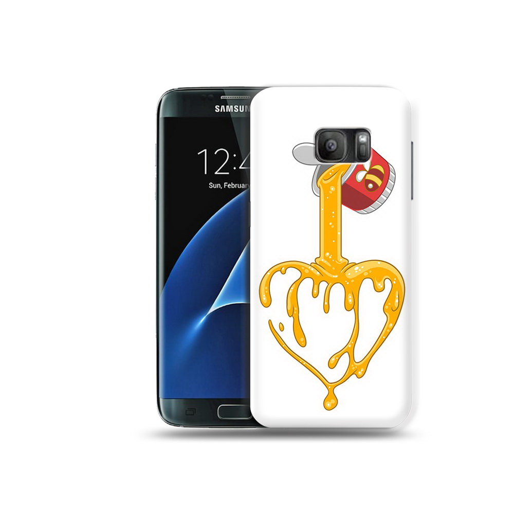 

Чехол MyPads Tocco для Samsung Galaxy S7 медовое сердце, Прозрачный, Tocco