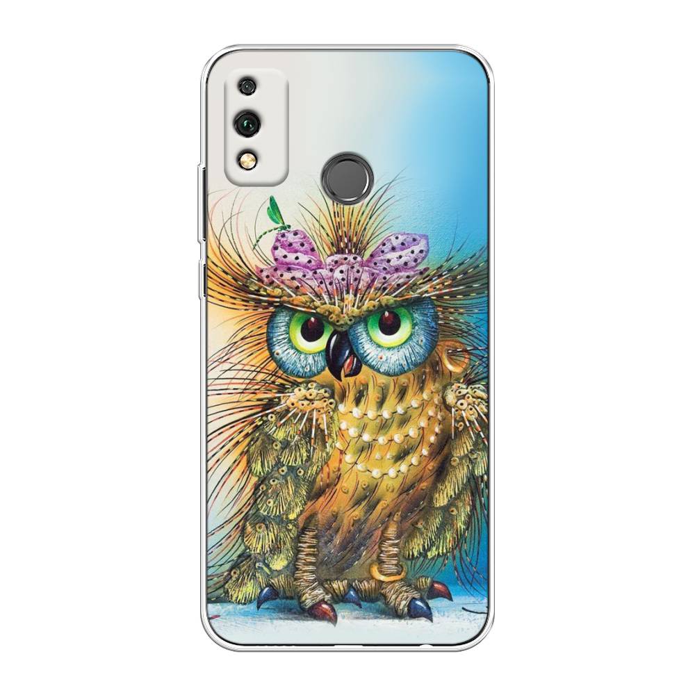 

Чехол на Honor 9X Lite "Модная сова", Коричневый;голубой, 6104250-1