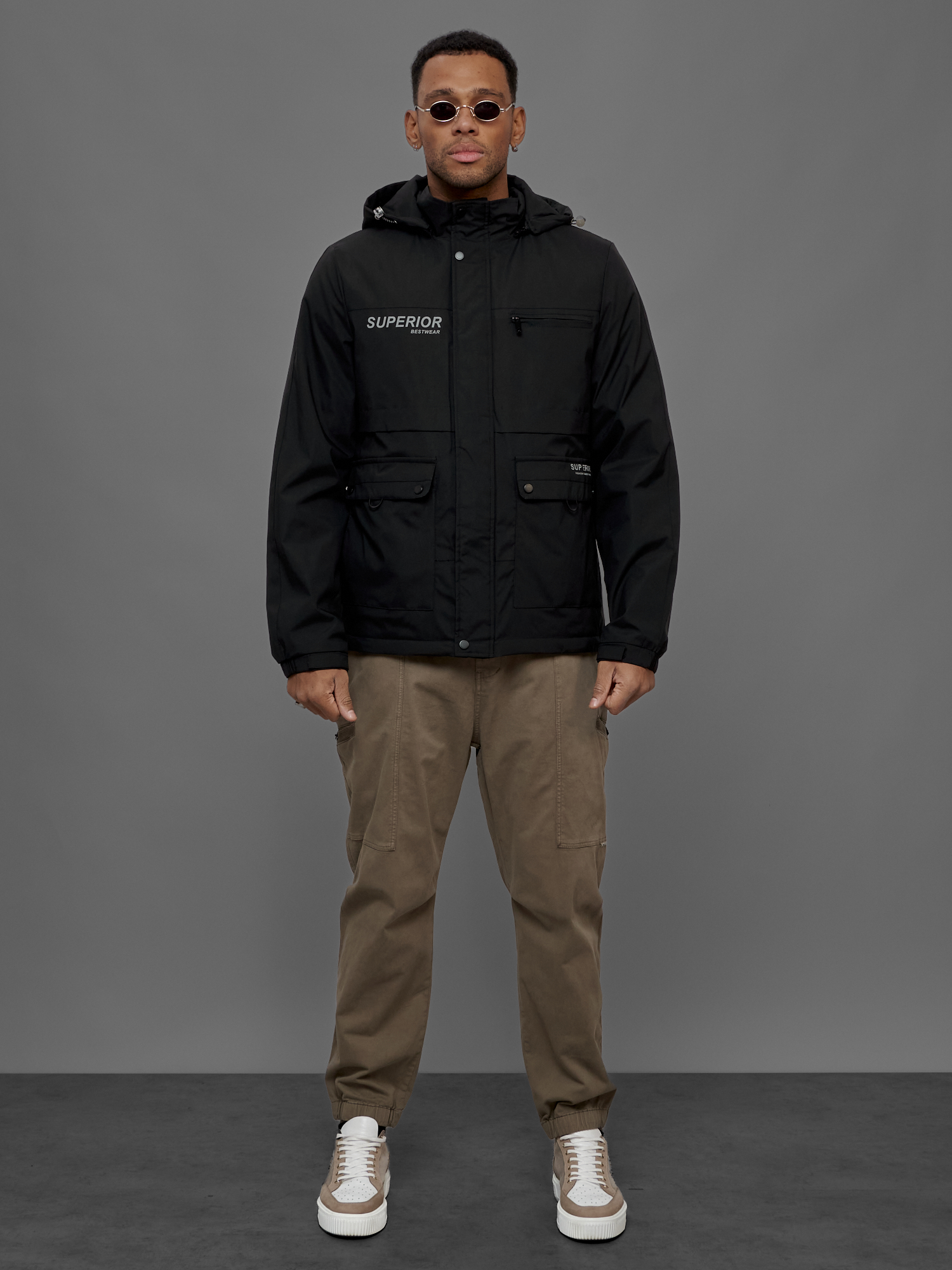 

Куртка мужская NoBrand OI-88029 черная XXL, Черный, OI-88029