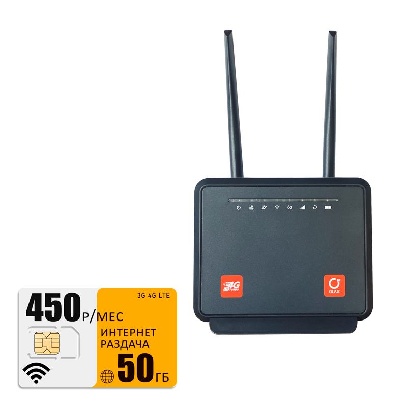 

Wi-Fi роутер Olax MC60 (komplekt-mc60-bee-50gb-pro-sb), MC60