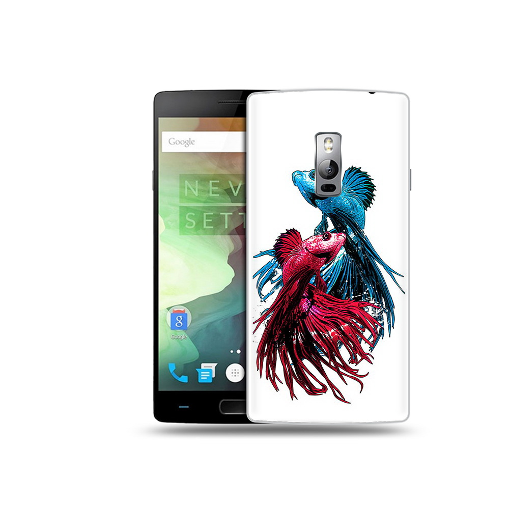 

Чехол MyPads Tocco для OnePlus 2 рыбы петушки, Прозрачный, Tocco