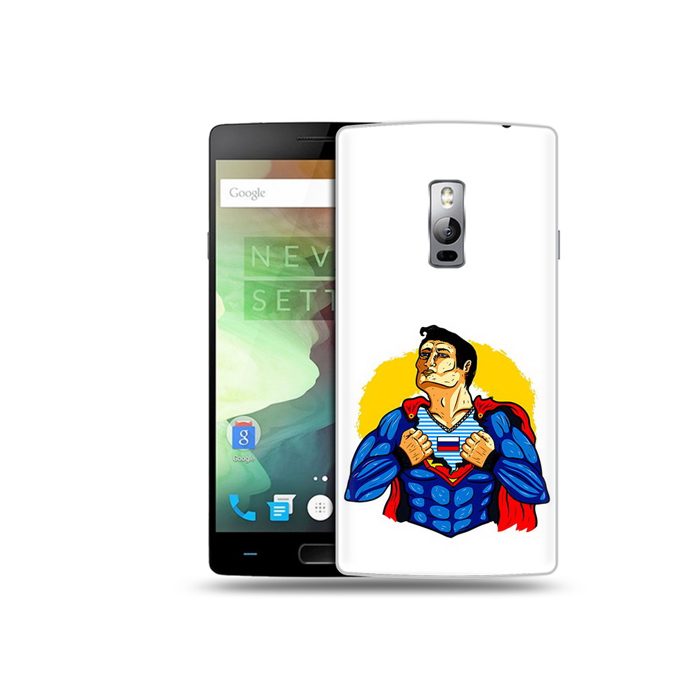 

Чехол MyPads Tocco для OnePlus 2 русский супермен, Прозрачный, Tocco