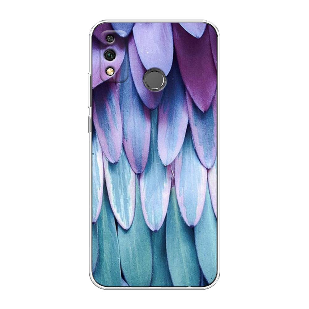 

Чехол на Honor 9X Lite "Синее перо", Фиолетовый;голубой, 6104250-3
