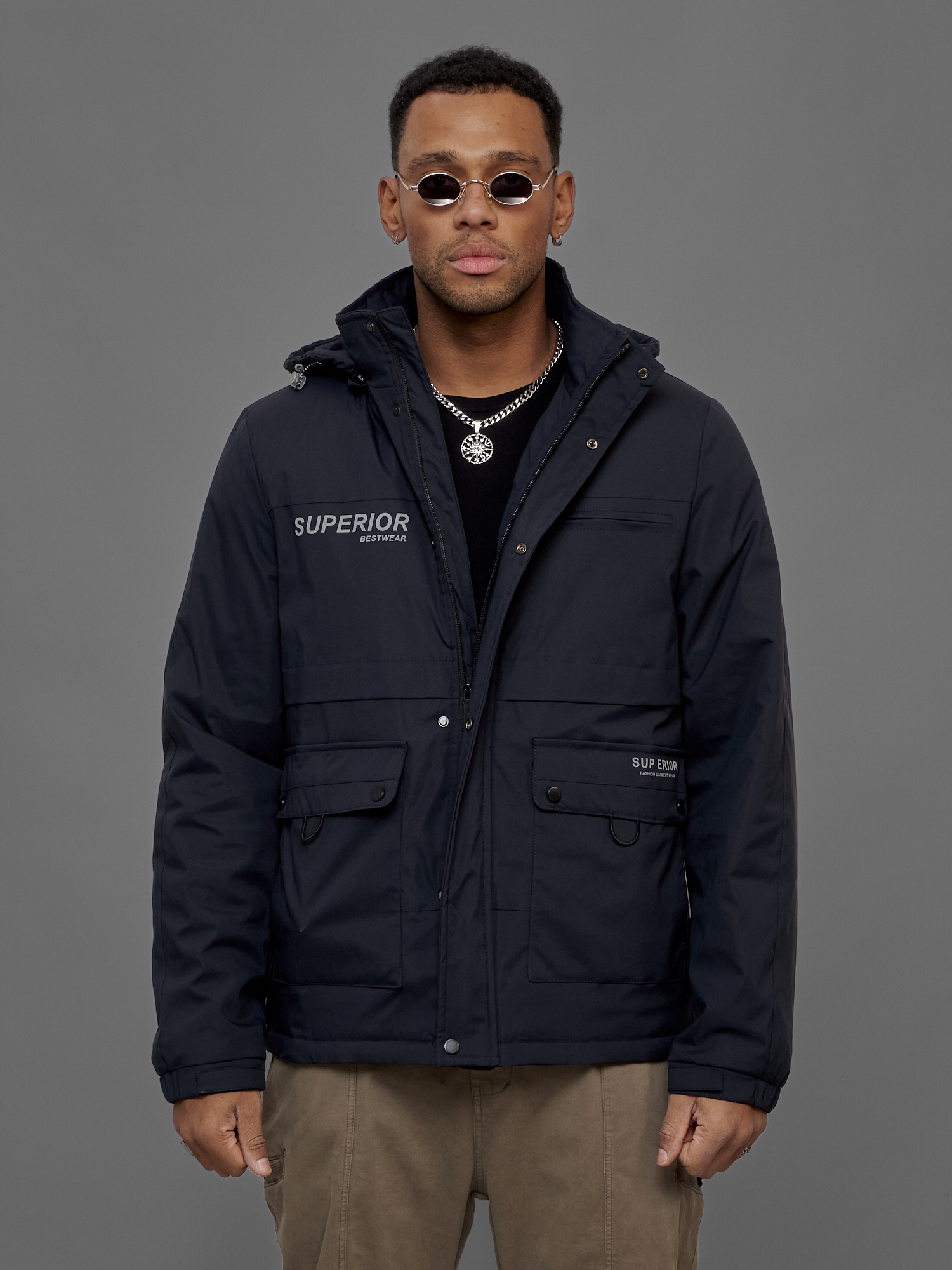 

Куртка мужская NoBrand OI-88029 синяя 3XL, Синий, OI-88029