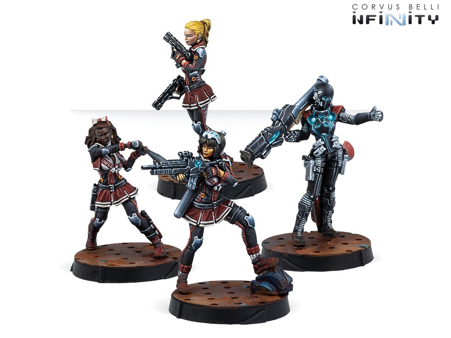 Миниатюры Corvus Belli Infinity Nomads Tunguska Cheerkillers 10089