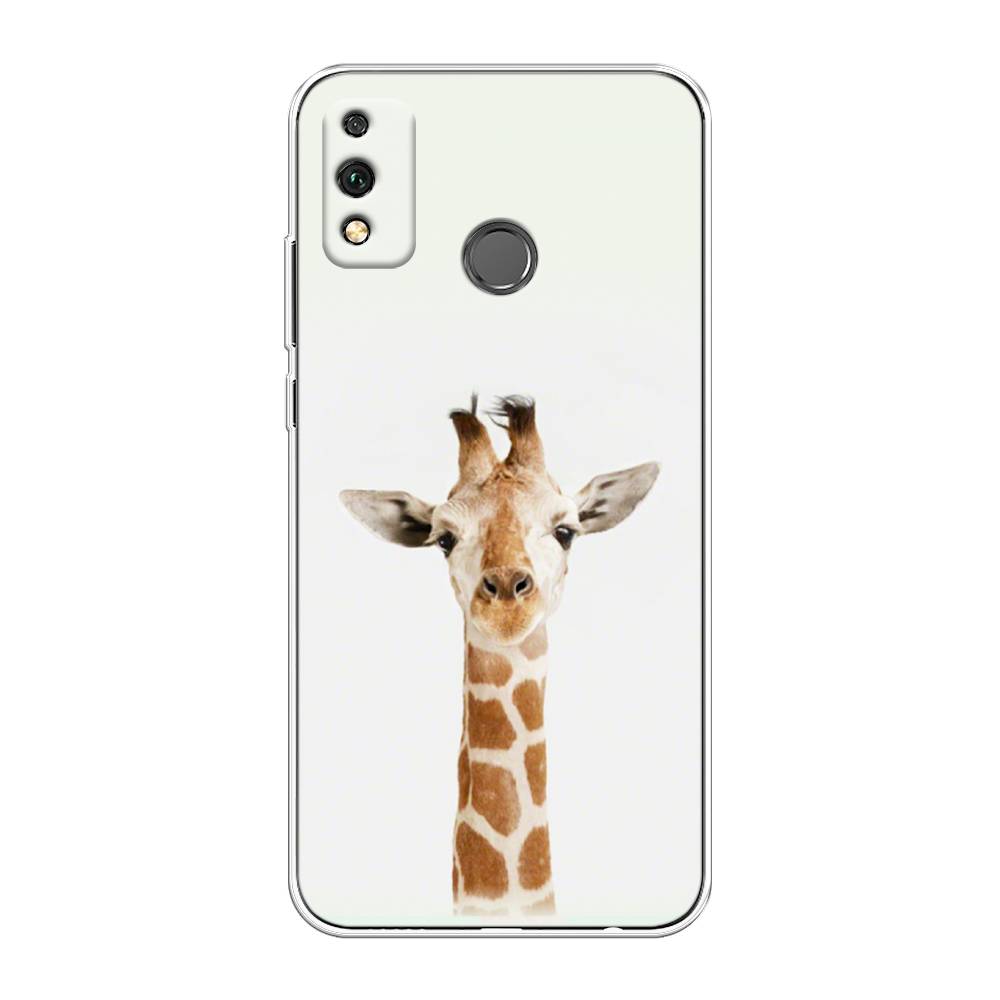 

Чехол на Honor 9X Lite "Любопытный жираф", Бежевый;коричневый, 6104250-1
