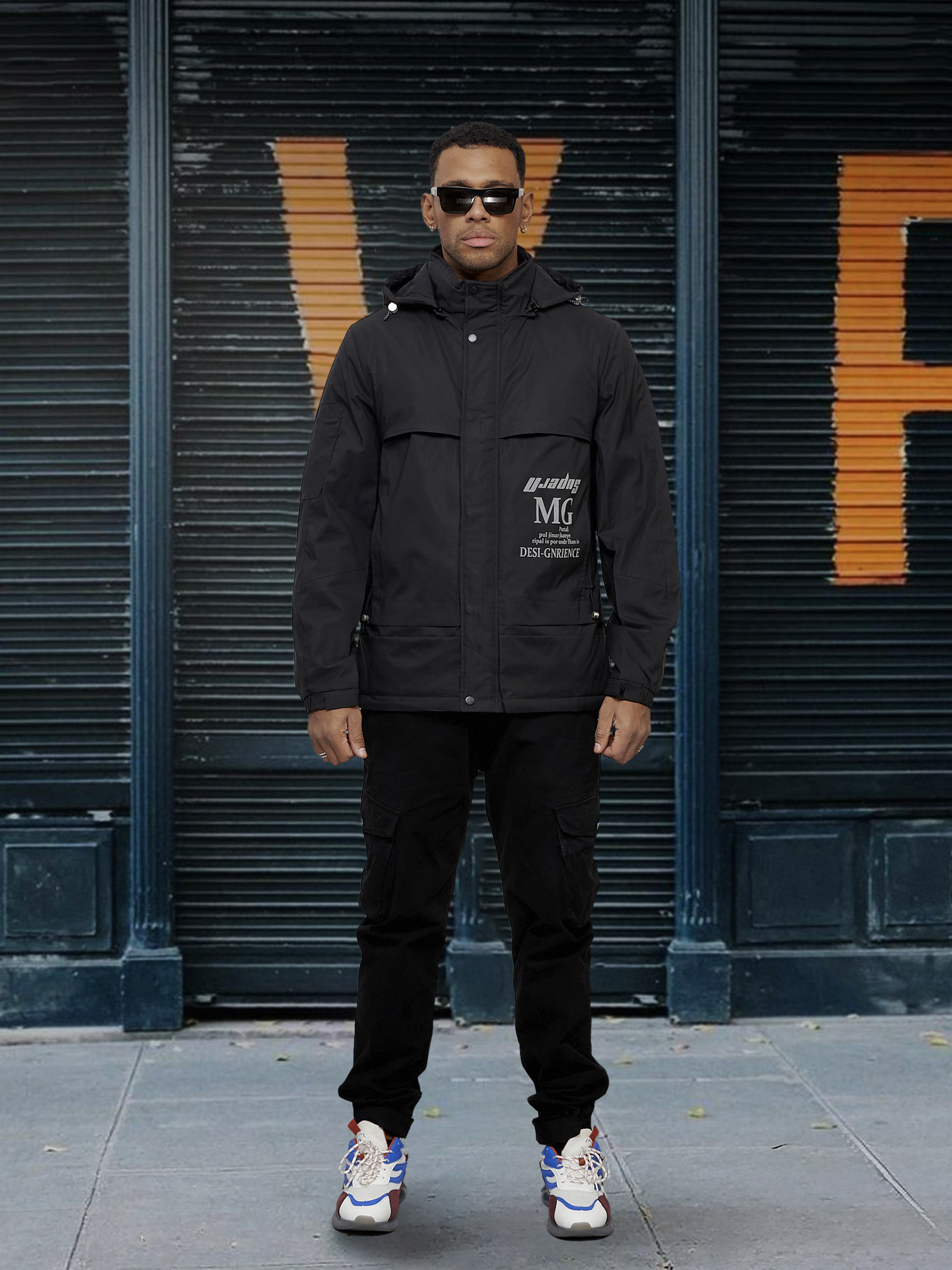 

Куртка мужская NoBrand OI-88033 черная 3XL, Черный, OI-88033