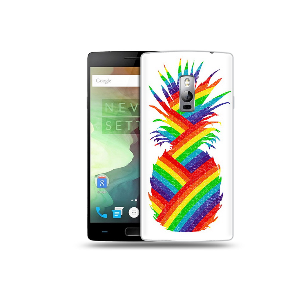 

Чехол MyPads Tocco для OnePlus 2 радужный ананас, Прозрачный, Tocco