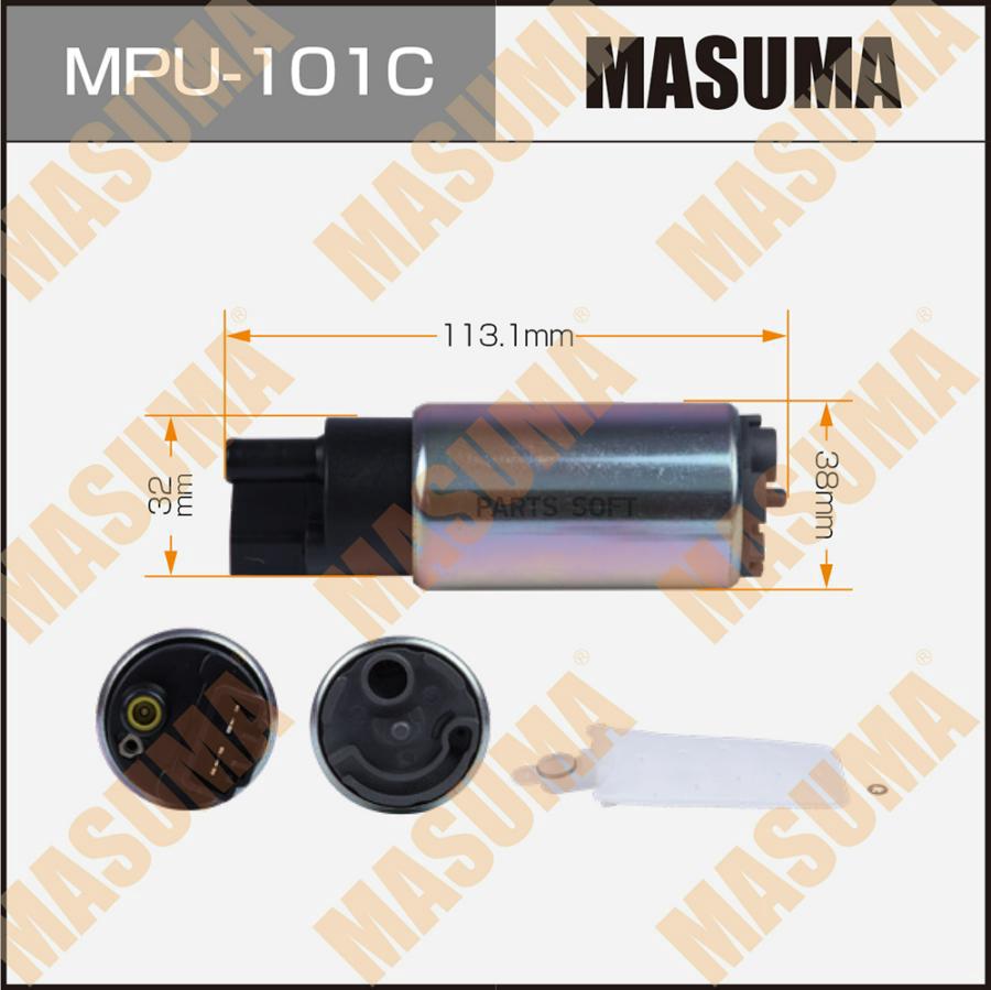 

Бензонасос MASUMA, LAND CRUISER PRADO, HILUX SURF / VZJ95L, VZN, сетка MPU-002, графитовый