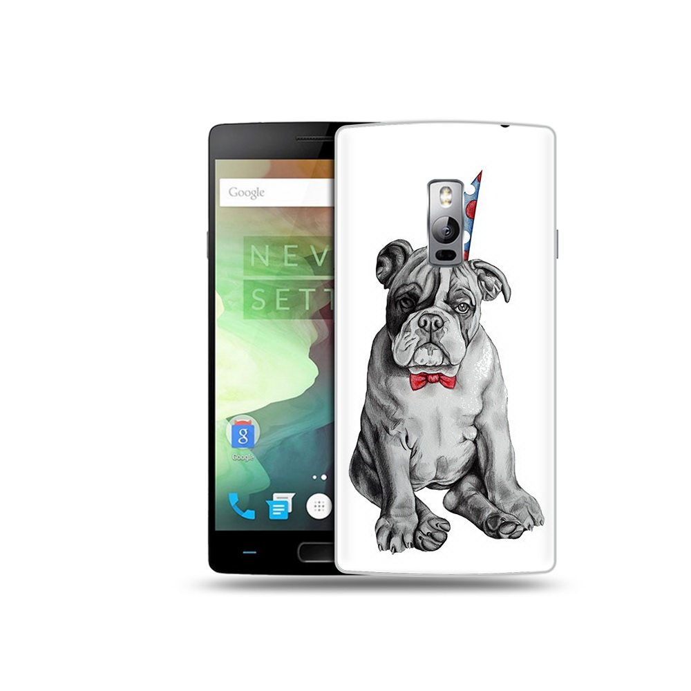 

Чехол MyPads Tocco для OnePlus 2 праздничный щенок, Прозрачный, Tocco