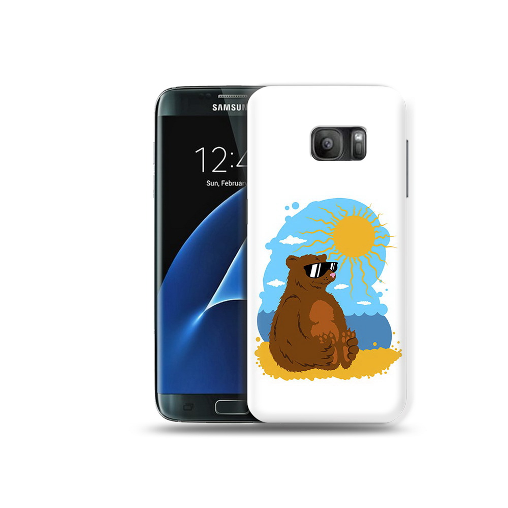 

Чехол MyPads Tocco для Samsung Galaxy S7 медведь на чиле, Прозрачный, Tocco