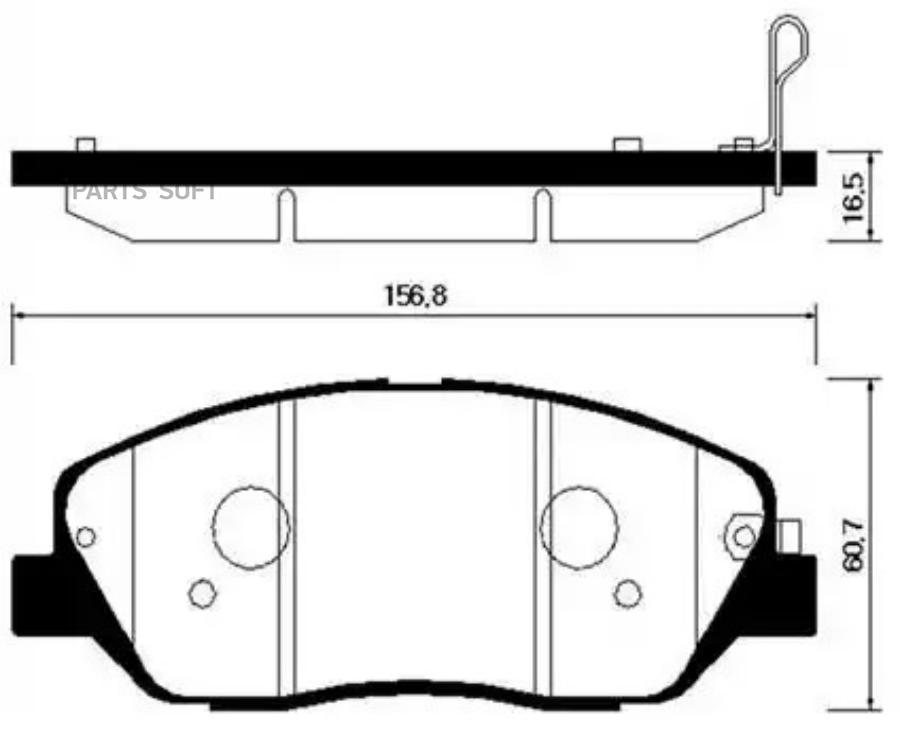 

Тормозные колодки HSB дисковые HP0043