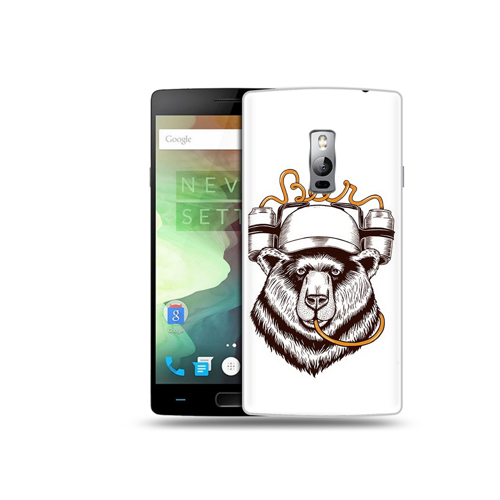 

Чехол MyPads Tocco для OnePlus 2 пивной медведь, Прозрачный, Tocco