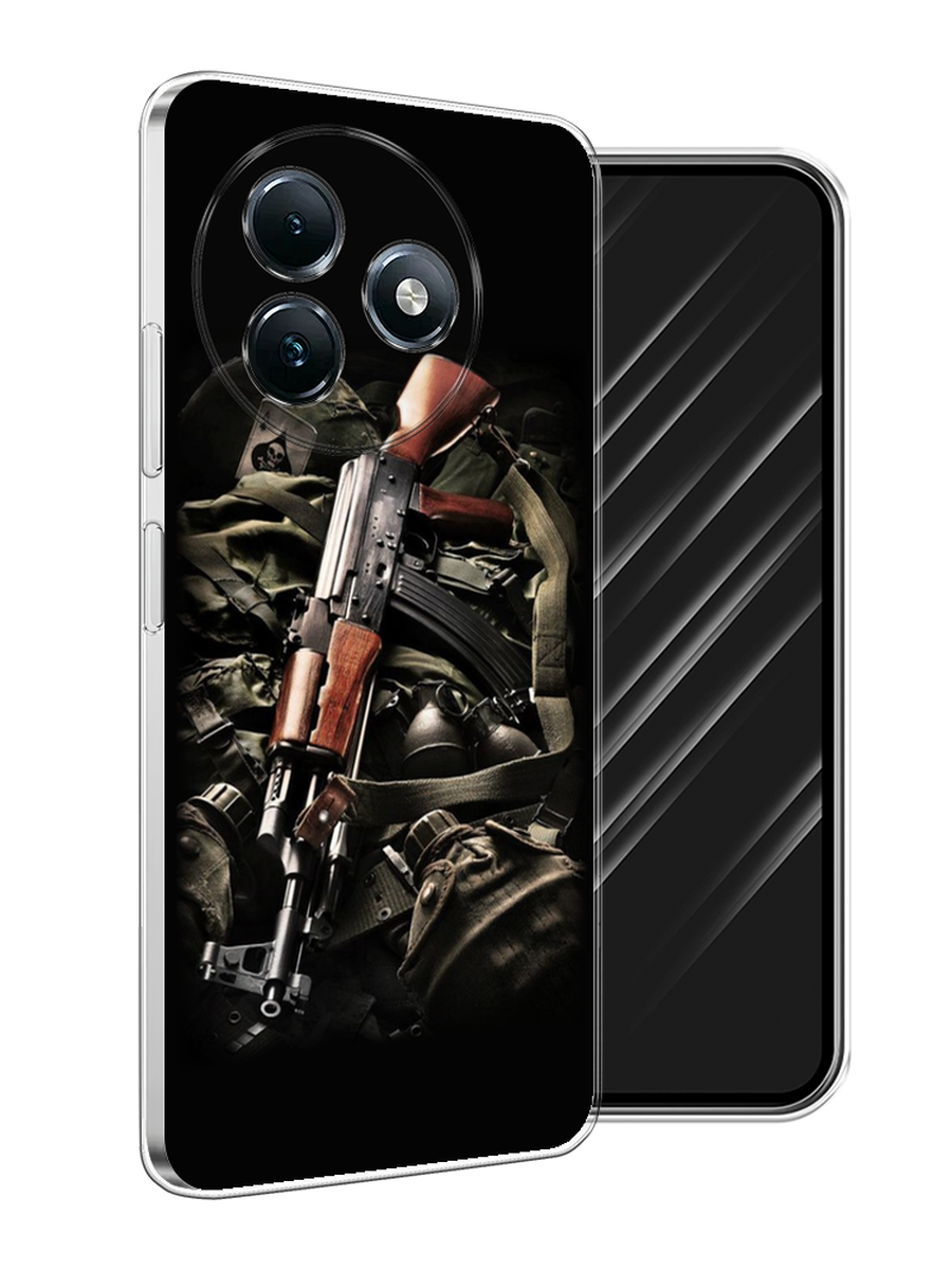 

Чехол Awog на Itel S24 "Автомат", Черный;коричневый;серый, 3202050-1