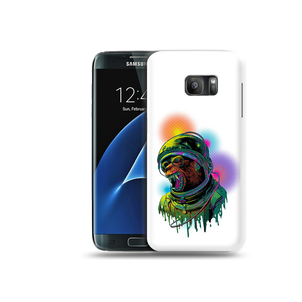 

Чехол MyPads Tocco для Samsung Galaxy S7 медведь космонавт, Прозрачный, Tocco