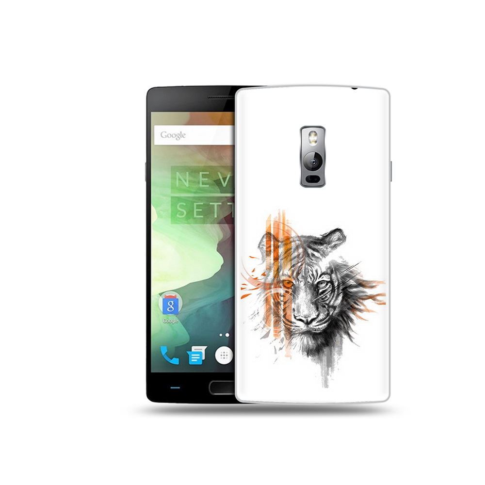 

Чехол MyPads Tocco для OnePlus 2 огненный тигр, Прозрачный, Tocco