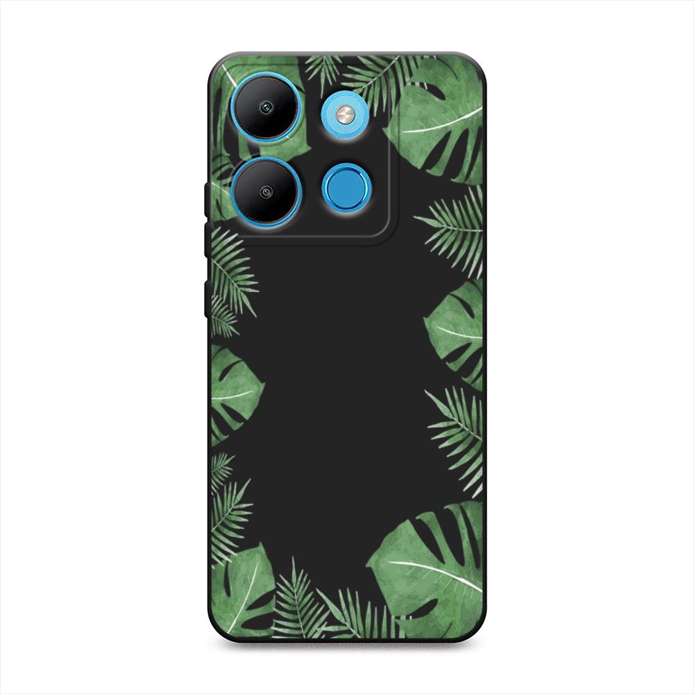 

Чехол Awog на Infinix Smart 7 Plus "Листья папоротника рамка", Зеленый, 3103952-1