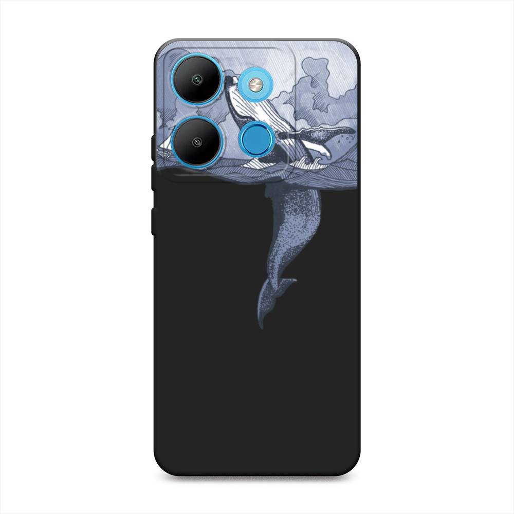

Чехол Awog на Infinix Smart 7 Plus "Два измерения", Голубой;черный;прозрачный, 3103952-1