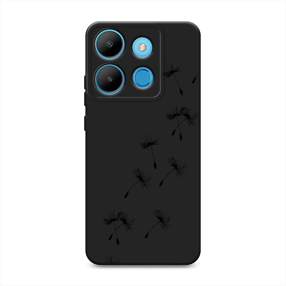 

Чехол Awog на Infinix Smart 7 Plus "Летящие одуванчики", Черный, 3103952-1