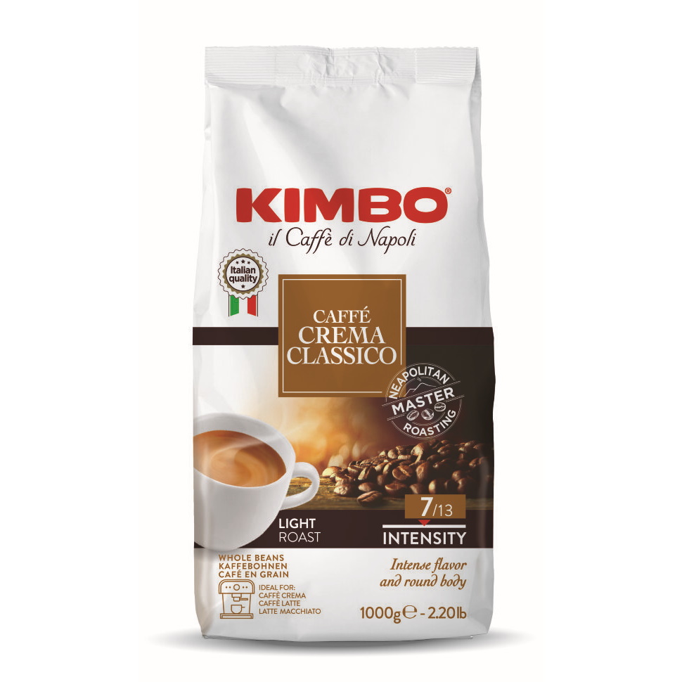 Кофе Kimbo Dolce Crema натуральный жареный в зернах пакет 1 кг