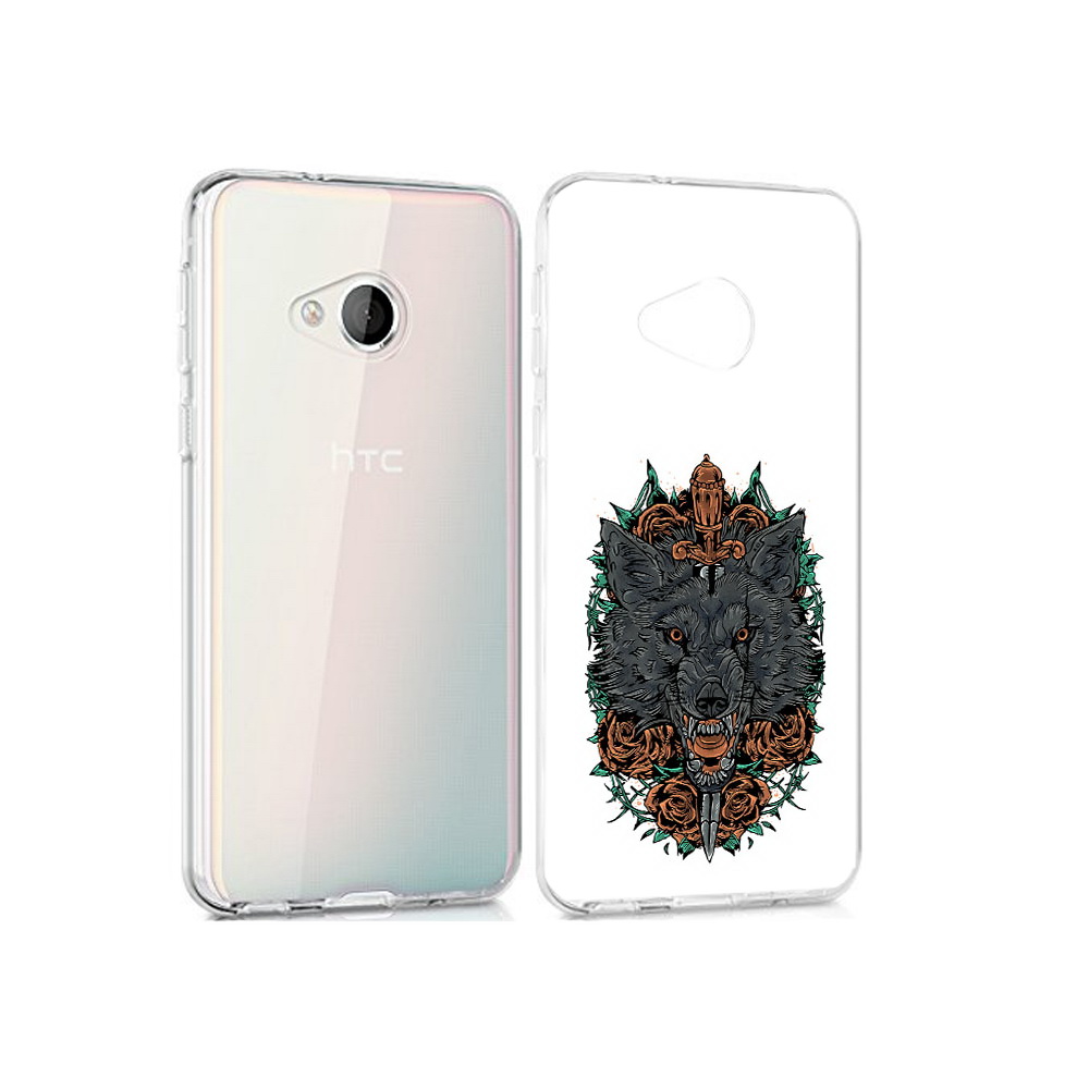 

Чехол MyPads Tocco для HTC U Play красивый злой волк, Прозрачный, Tocco