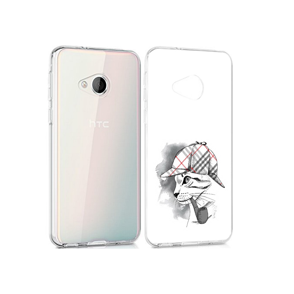 Чехол MyPads Tocco для HTC U Play кошка с трубкой
