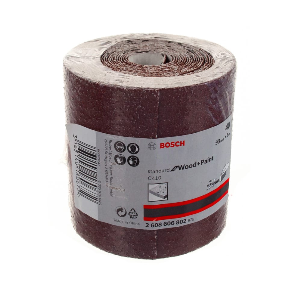 

Шлифшкурка 1 рулон Professional for Wood (93 мм; 5 м; К40) Bosch 2608606802