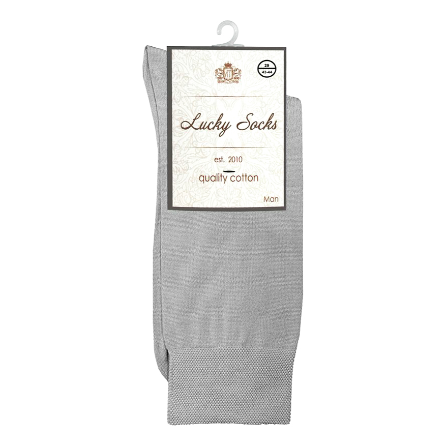 

Носки мужские Lucky Socks серые 29, Серый