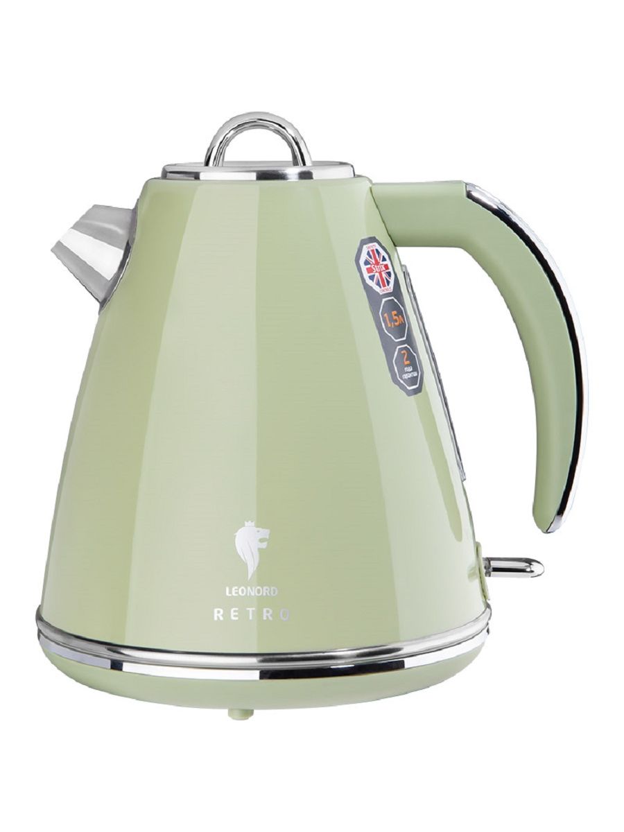 Чайник электрический Leonord LE- 1906/2 RETRO 1.5 л зеленый электрический чайник qcooker retro electric kettle 1 5l зелёный cr sh1501 g