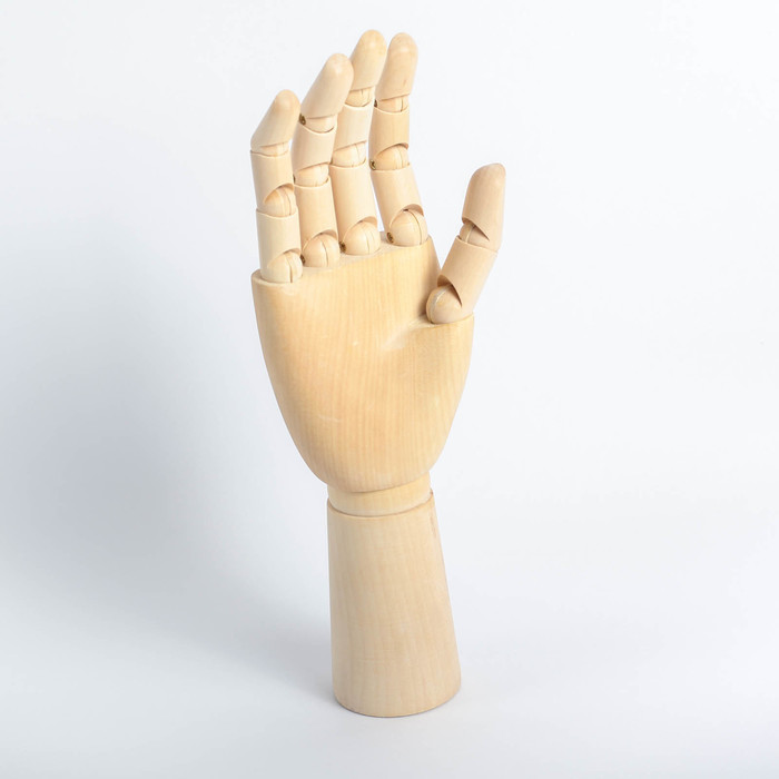 Модель деревянная художественная Манекен Рука мужская правая 31 см