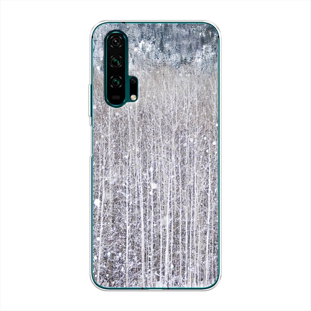

Чехол для Honor 20 Pro "Снежный лес", Бежевый;серый;белый, 69350-5