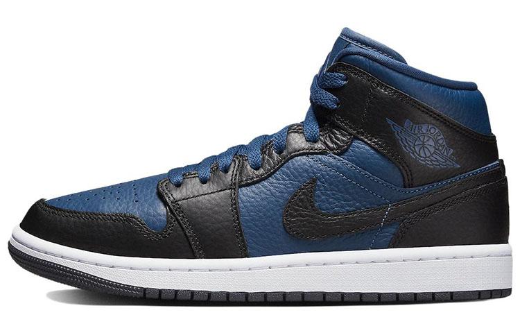 

Кеды унисекс Jordan Air Jordan 1 mid split french blue черные 36 EU, Черный, Air Jordan 1 mid split french blue