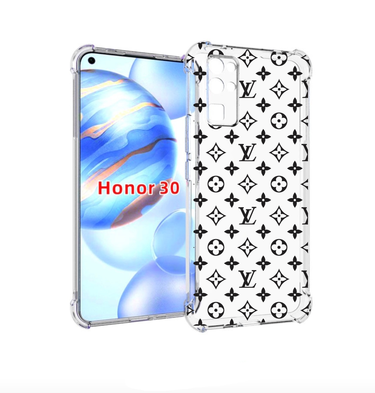 

Чехол бампер MyPads стильный-принт-на для Honor 30 (BMH-AN10) пр, Прозрачный, Tocco